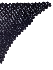 Shiny Black Scarf
