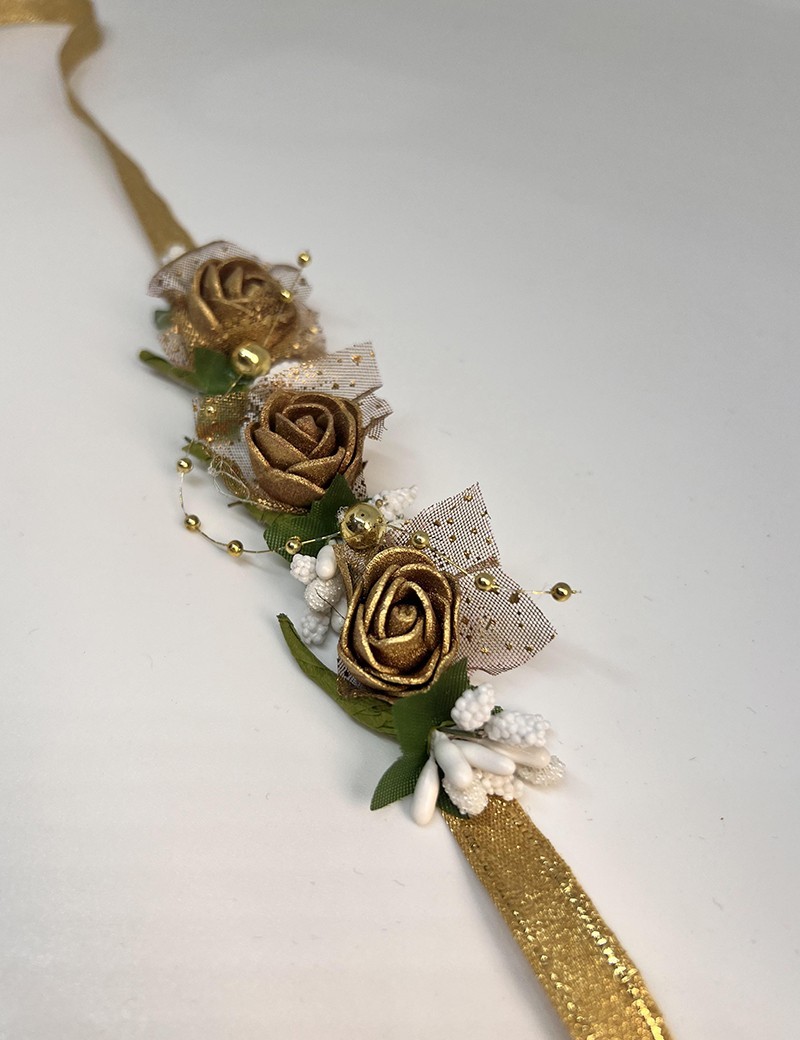 Golden Rose Wreath