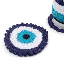 Set: cup coaster, cup cover, and towel hanger