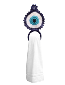 Set: cup coaster, cup cover, and towel hanger