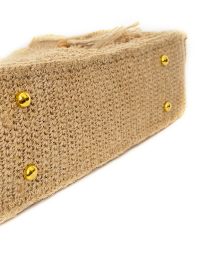 Hand-Crocheted Jute Tote Bag - 40x40cm | Eco-Friendly Shoulder Bag