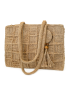 Hand-Crocheted Jute Tote Bag - 40x40cm | Eco-Friendly Shoulder Bag