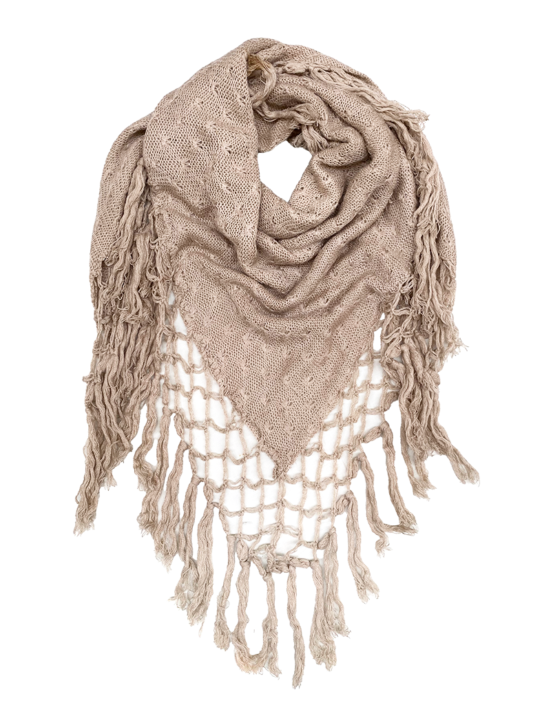 Beige Knitted Shawl Beige Knitted Shawl