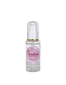 50ml bottle of Azalea Beauty handcrafted serum containing Hyaluronic Acid, Vitamin B5, and Vitamin E for deep hydration.