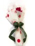 Handcrafted Red Satin Ribbon Rose - Everlasting Gift