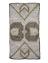 Large Sangan Ceylon beaded table runner with heart design.