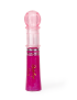 Closed bottle of fuchsia pink vitamin-enriched lip gloss.