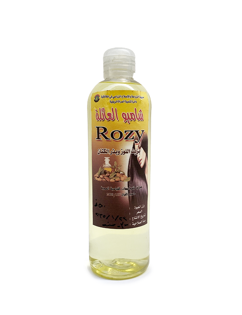 Rozy Almond Oil and Flaxseed Shampoo for family hair care