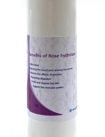 Montago Damascene Rose Water spray bottles in 100ml and 250ml sizes.