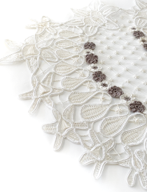 Handcrafted DMC Thread Lace Table Runner - 100x48cm