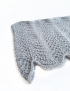 Heather Grey Openwork Infinity Scarf with Metallic Sparkle