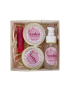 lose-up of Azalea Beauty handcrafted creams and lip balm showing the artisanal packaging and natural ingredients.